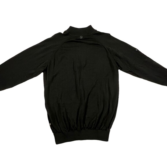 Ping Men's Black 100% Merino Wool Sensorwarm 1/4 Zip Sweater Jumper Golf Sz M - Picture 9 of 14